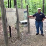 Karl at the Trail Head at Crotched Mountain
