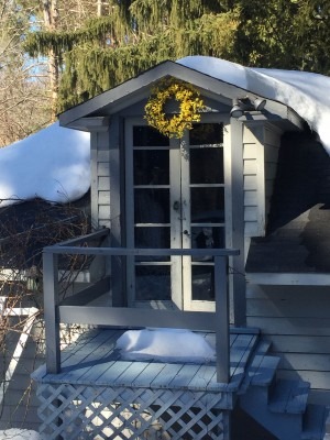 Forsythia Wreath Welcomes Spring