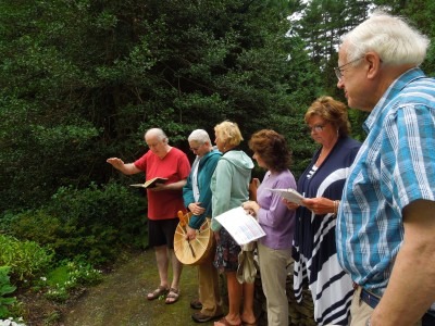 Blessing of the 15 Stations: 6 Ways of the MargFMac Front Garden Loop