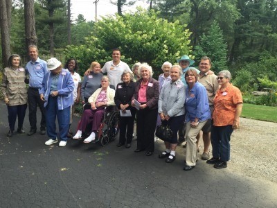 Sunrise Group with Karl, Mary, and Volunteers Marc and Jean
