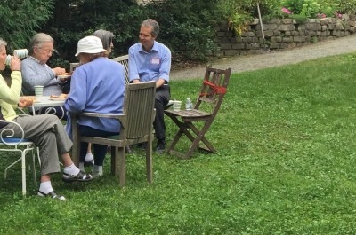 Picnicking on the North Lawn