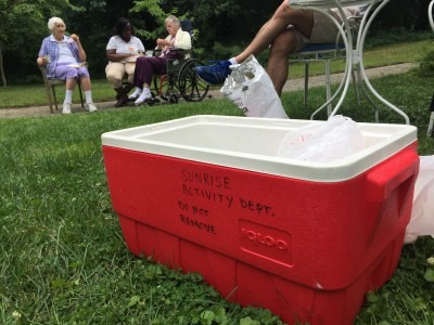 Carry-in, Carry-out Cooler Serves Nine