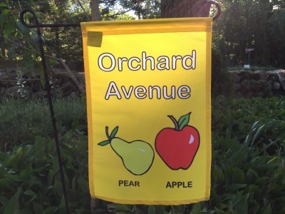 Garden Flag: Orchard Ave.
