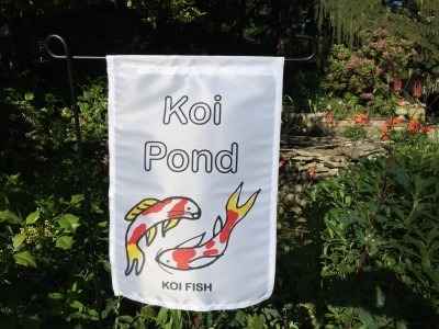 Garden Flag: Koi Pond