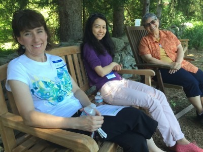 Sunday Stroll & Memory Café Volunteers: Marlene, Hui, & Jean