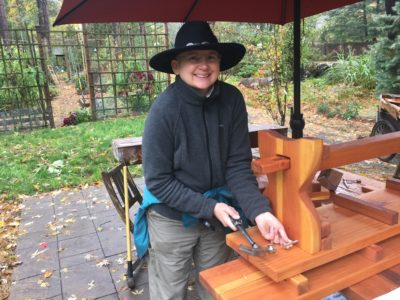 Mary Assembles 1/2 Benches