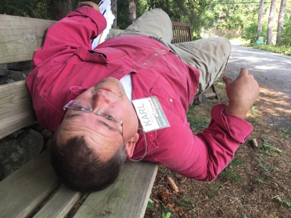Karl Rests, After Moving the Benches