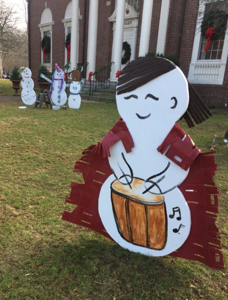Little Drummer Boy Snowman at Topsfield Library