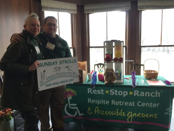 Mary & Karl with "Sunday Strolls" Sign