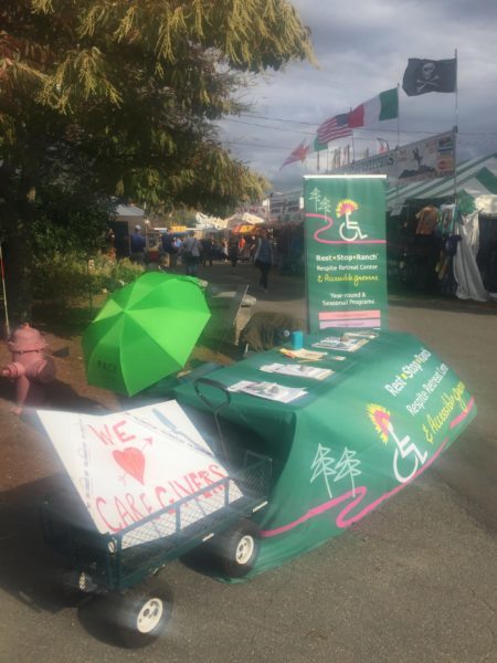 Rest.Stop.Ranch Table at Topsfield Fair on Oct 7 2019