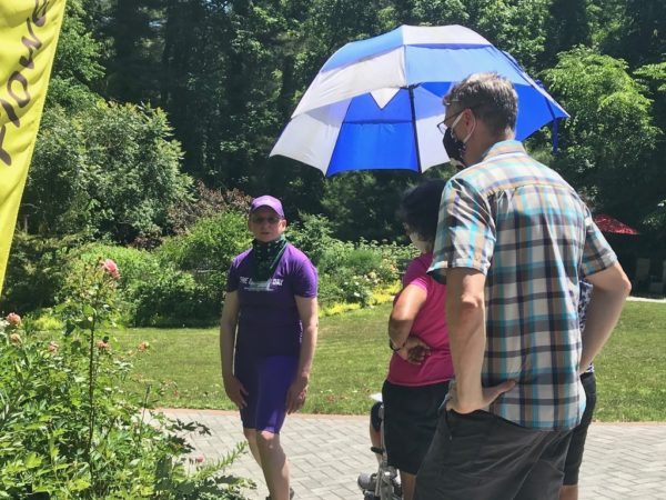 Mary Leads Tour of Roses