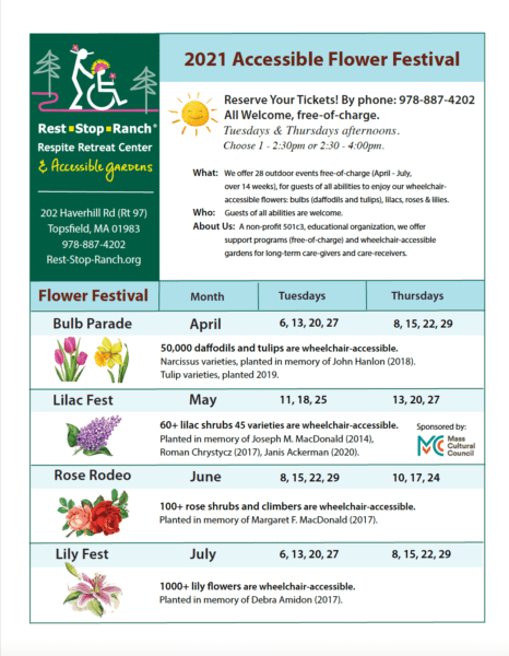 2021 Flower Festivals Flyer