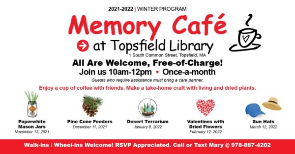 Memory Cafe at Topsfield Library, Event Dates and Features