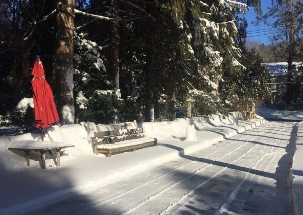 Welcome Area in Winter