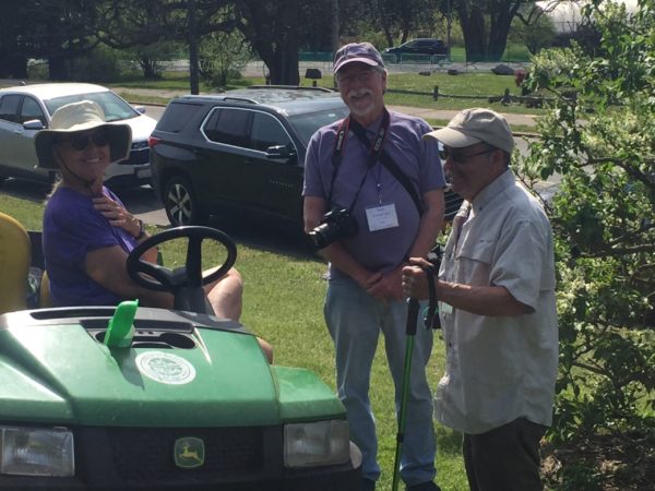 Susan Maney, Jack Alexander, Kent Millham, at Highland Park, 5/13/22