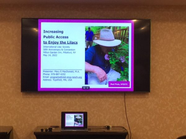 Slideshow Presentation: "Increasing Public Access to Enjoy the Lilacs"