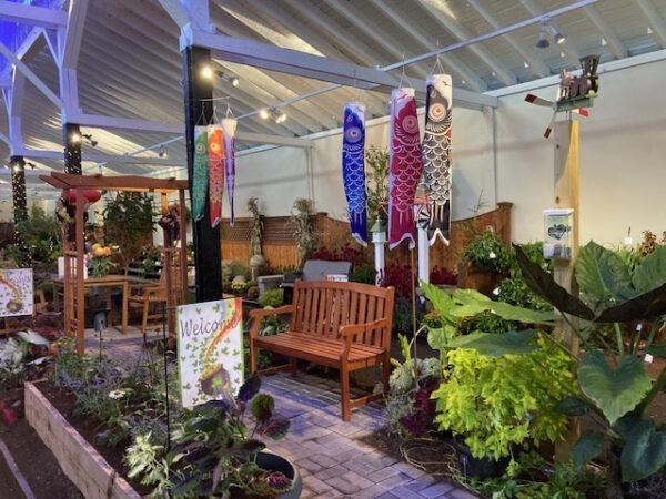 Public is welcome to sit on the bench at our exhibit!