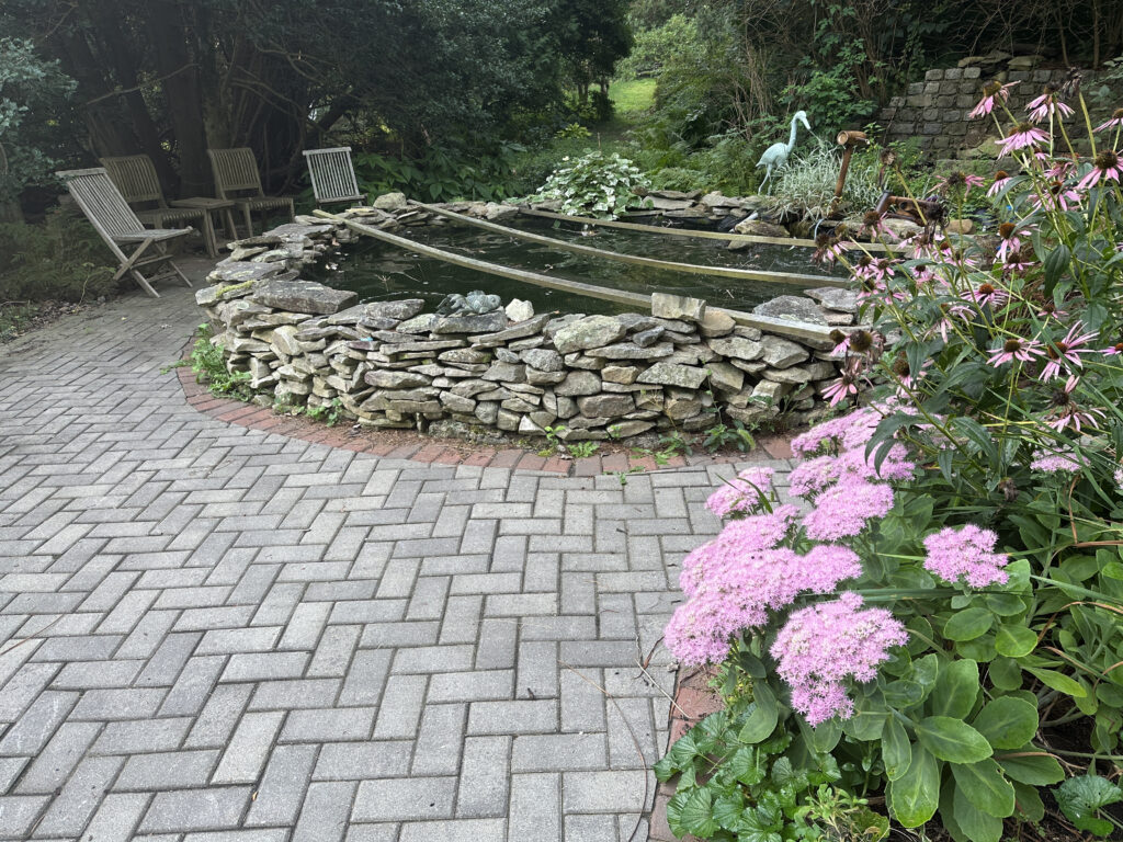 Koi Pond Sitting Area