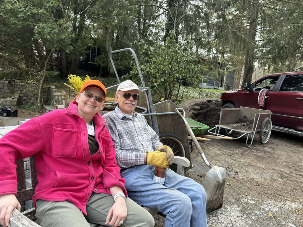 Mary with David Cannistraro, of "Just Roses"