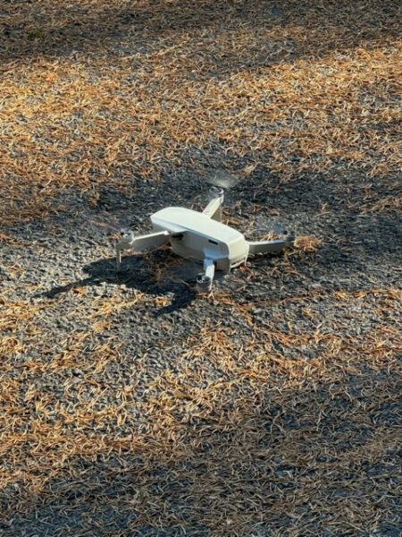 Drone technology, managed by Nick, helps to illustrate the wheelchair-accessible garden experience.