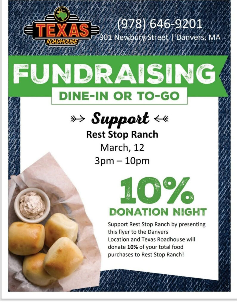 Texas Roadhouse Fundraiser for Rest-Stop-Ranch