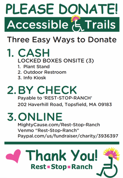 Ways to donate: check, cash, or online via MightyCause, Venmo, or PayPal